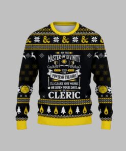 2025 Christmas DnD I Am The Master Of Divinity Ugly Christmas Sweater  