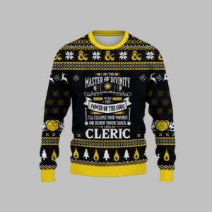 2025 Christmas DnD I Am The Master Of Divinity Ugly Christmas Sweater - Grishko.com