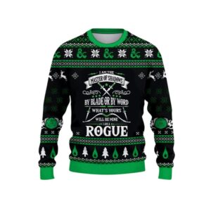 Alternative view of 2025 Christmas DnD I Am The Master Of Shadows Ugly Christmas Sweater - Grishko.com
