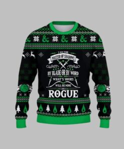 2025 Christmas DnD I Am The Master Of Shadows Ugly Christmas Sweater  