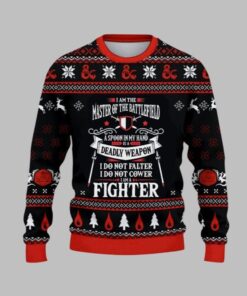 2025 Christmas DnD I am the Master of the Battlefield Ugly Sweater  