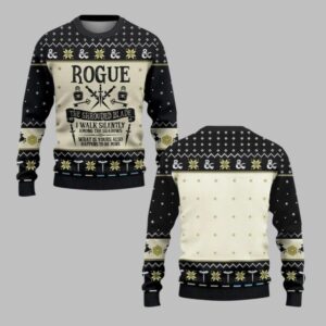 2025 Christmas Dnd Rogue The Shrouded Blade Ugly Sweater - Grishko.com