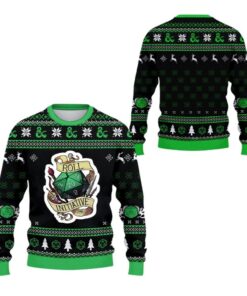 Alternative view of 2025 Christmas DND Roll Initiative Ugly Sweater  