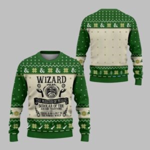 2025 Christmas DnD Wizard The Master Of Magic Ugly Sweater - Grishko.com