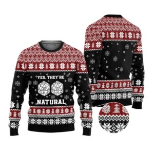 Alternative view of 2025 Christmas DnD Yes Witches They're Natural Ugly Christmas Sweater - Grishko.com