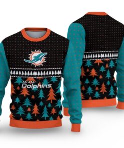 Alternative view of 2025 Christmas Dolphins Ugly Sweater  