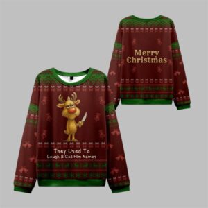2025 Christmas Don't Mess with Rudolph Ugly Sweater - Grishko.com