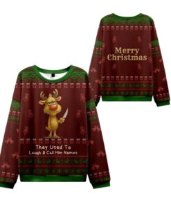 Alternative view of 2025 Christmas Don't Mess with Rudolph Ugly Sweater  