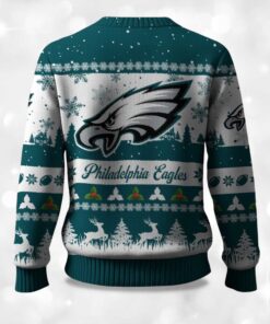 Alternative view of 2025 Christmas Eagles Festive Reindeer & Tree Ugly Sweater
