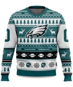 2025 Christmas Eagles Personalized Ugly Sweater
