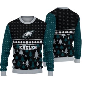 Alternative view of 2025 Christmas Eagles Ugly Sweater - Grishko.com