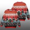 2025 Christmas Electric Forklift Ugly Christmas Sweater  