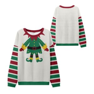 Alternative view of 2025 Christmas Elf Costume Ugly Sweater - Grishko.com
