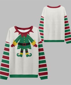 2025 Christmas Elf Costume Ugly Sweater  
