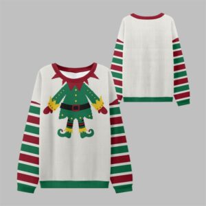 2025 Christmas Elf Costume Ugly Sweater - Grishko.com