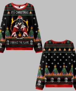 2025 Christmas Embrace the Flame Ugly Christmas Sweater  