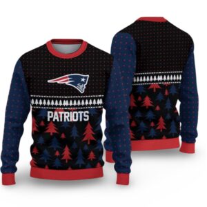 Alternative view of 2025 Christmas England Patriots Ugly Sweater - Grishko.com