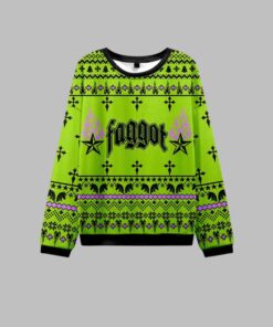 Alternative view of 2025 Christmas Faggot Pride Ugly Christmas Sweater  