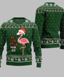 Alternative view of 2025 Christmas Fala Mingo Flamingo Sweater  