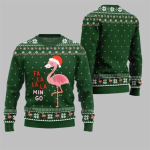 Alternative view of 2025 Christmas Fala Mingo Flamingo Sweater - Grishko.com