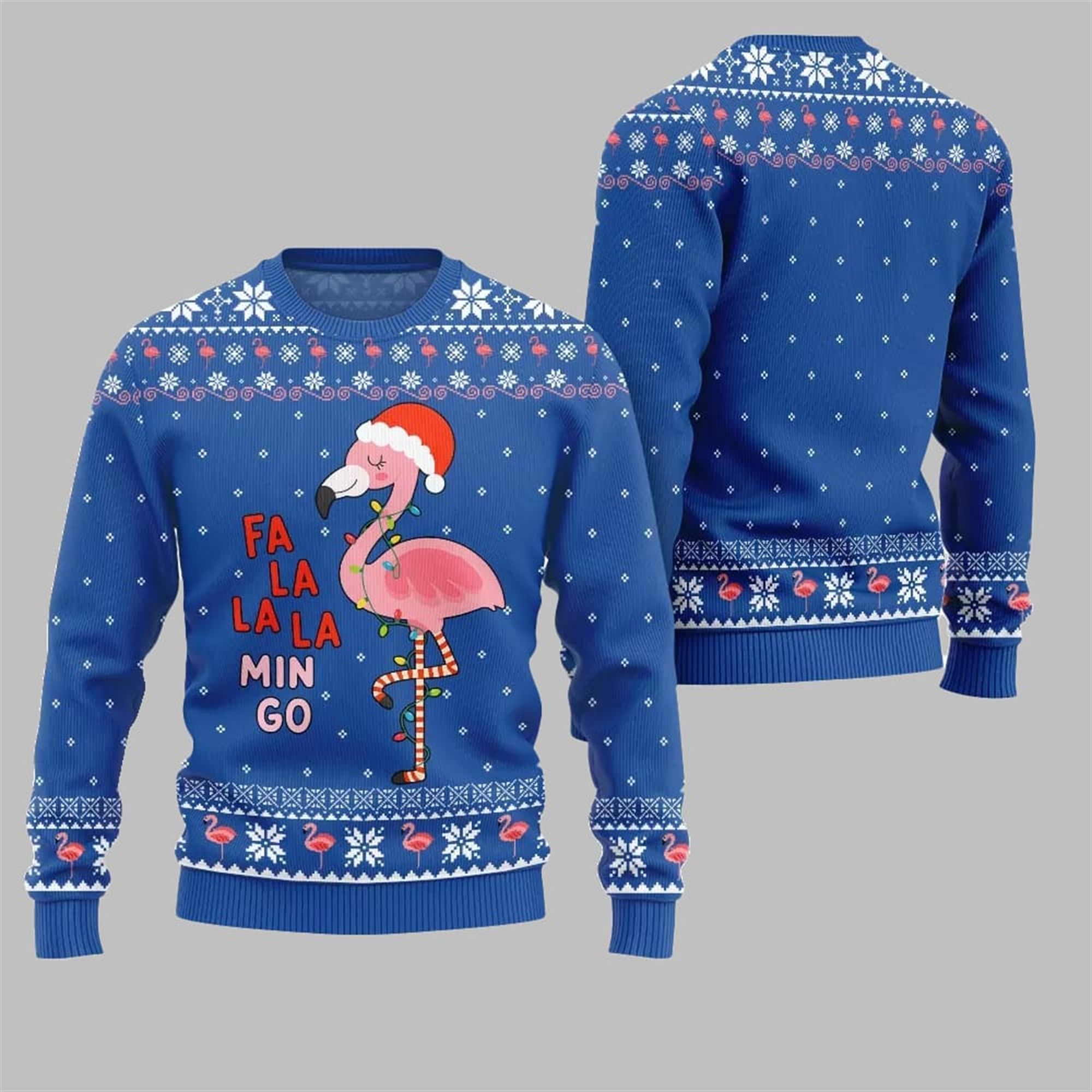 2025 Christmas Fala Mingo Flamingo Sweater - Grishko.com