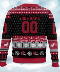 Alternative view of 2025 Christmas Falcons Personalized Ugly Sweater