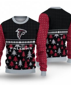 Alternative view of 2025 Christmas Falcons Ugly Sweater  