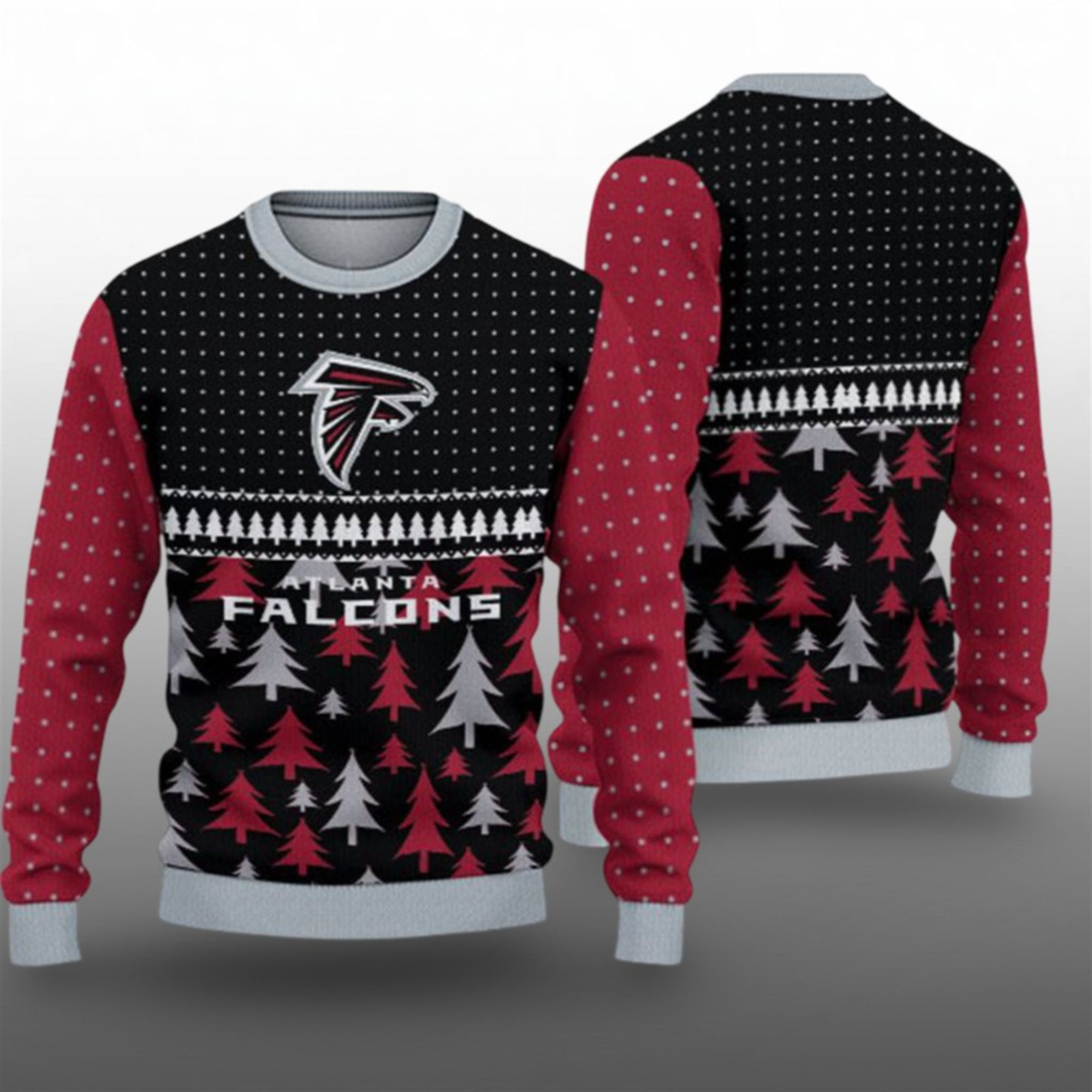2025 Christmas Falcons Ugly Sweater - Grishko.com