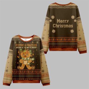 2025 Christmas Festive & Frazzled Ugly Sweater - Grishko.com