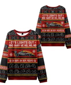 Alternative view of 2025 Christmas Festive Lights Out Racing Ugly Sweater  
