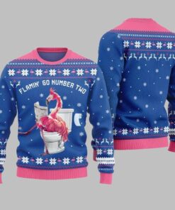 Alternative view of 2025 Christmas Flamin Go Number Two Ugly Christmas Sweater  