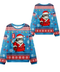 Alternative view of 2025 Christmas Frog Brings Gifts Ugly Sweater  