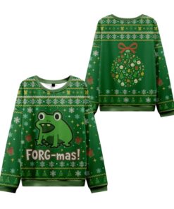Alternative view of 2025 Christmas Frogmas Ugly Christmas Sweater  