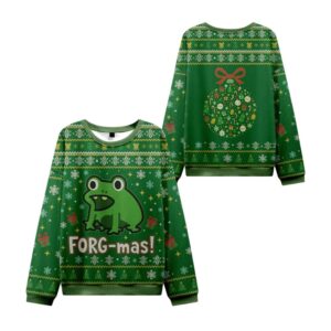 Alternative view of 2025 Christmas Frog-mas Ugly Christmas Sweater - Grishko.com