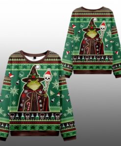 2025 Christmas Frog Wizard Ugly Sweater  