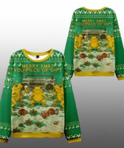 2025 Christmas Froggy Xmas Mayhem Ugly Sweater  
