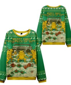 Alternative view of 2025 Christmas Froggy Xmas Mayhem Ugly Sweater  