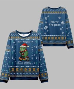 2025 Christmas Frogmas Mischief Ugly Sweater  