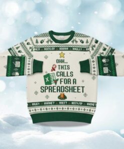 Alternative view of 2025 Christmas Funny Excel Ugly Sweater