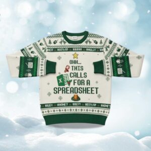 Alternative view of 2025 Christmas Funny Excel Ugly Sweater