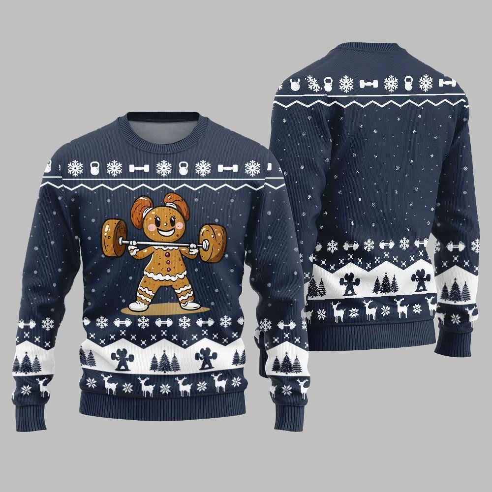 2025 Christmas Funny Gym Ugly Christmas Sweater - Image 5