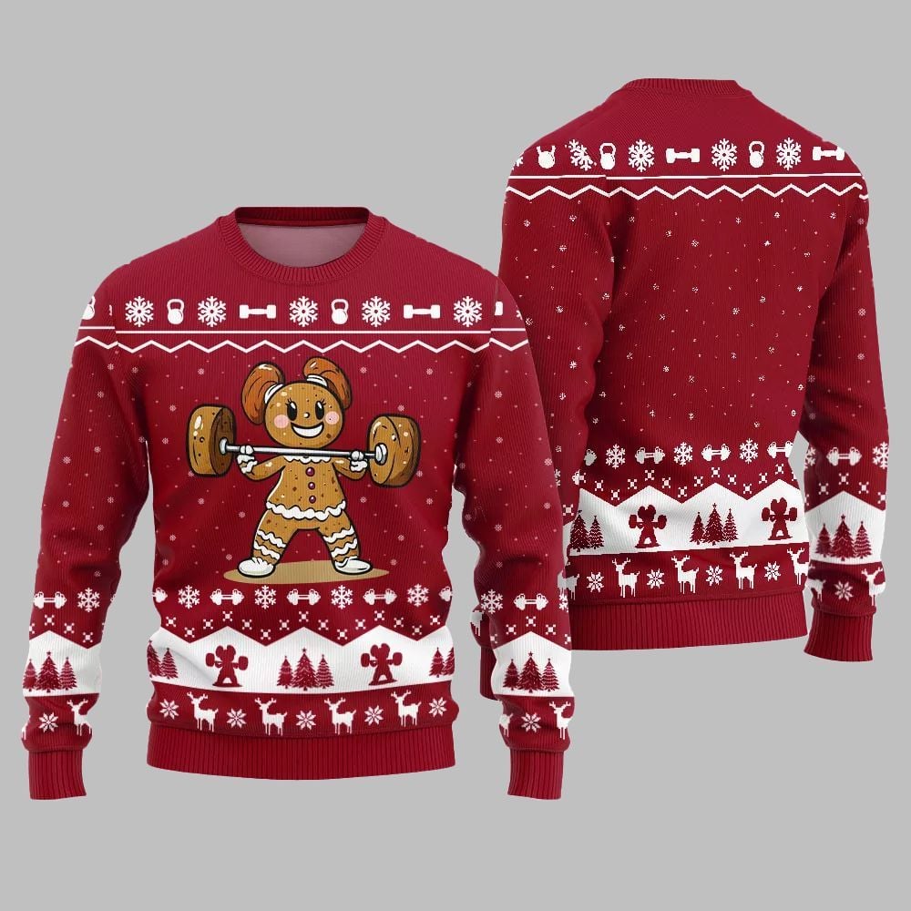 2025 Christmas Funny Gym Ugly Christmas Sweater - Image 3