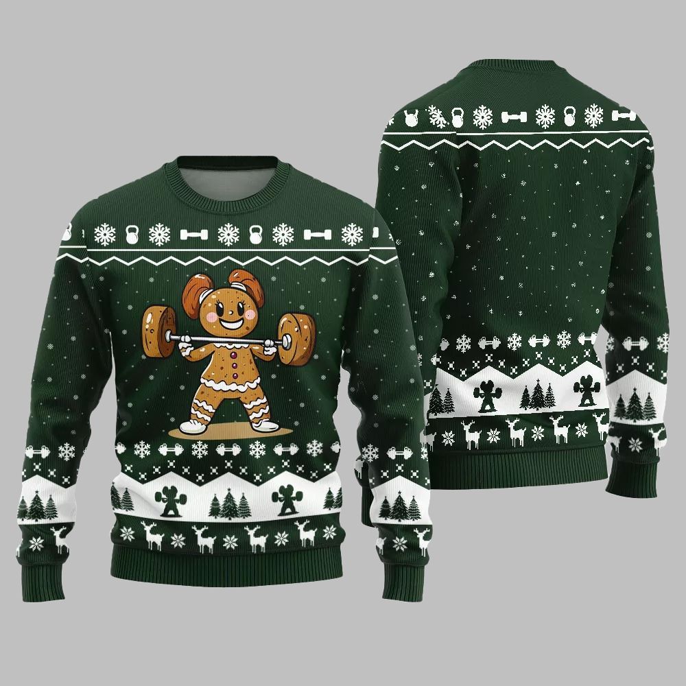 2025 Christmas Funny Gym Ugly Christmas Sweater - Grishko.com