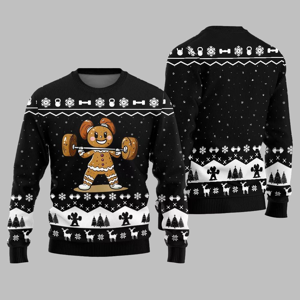 2025 Christmas Funny Gym Ugly Christmas Sweater - Image 4