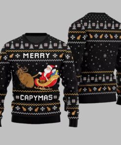 Alternative view of 2025 Christmas Funny Merry Capybara Ugly Christmas Sweater  