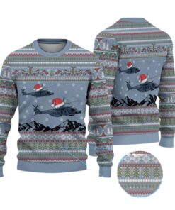 Alternative view of 2025 Christmas German NH90 Sea Tiger Ugly Sweater  
