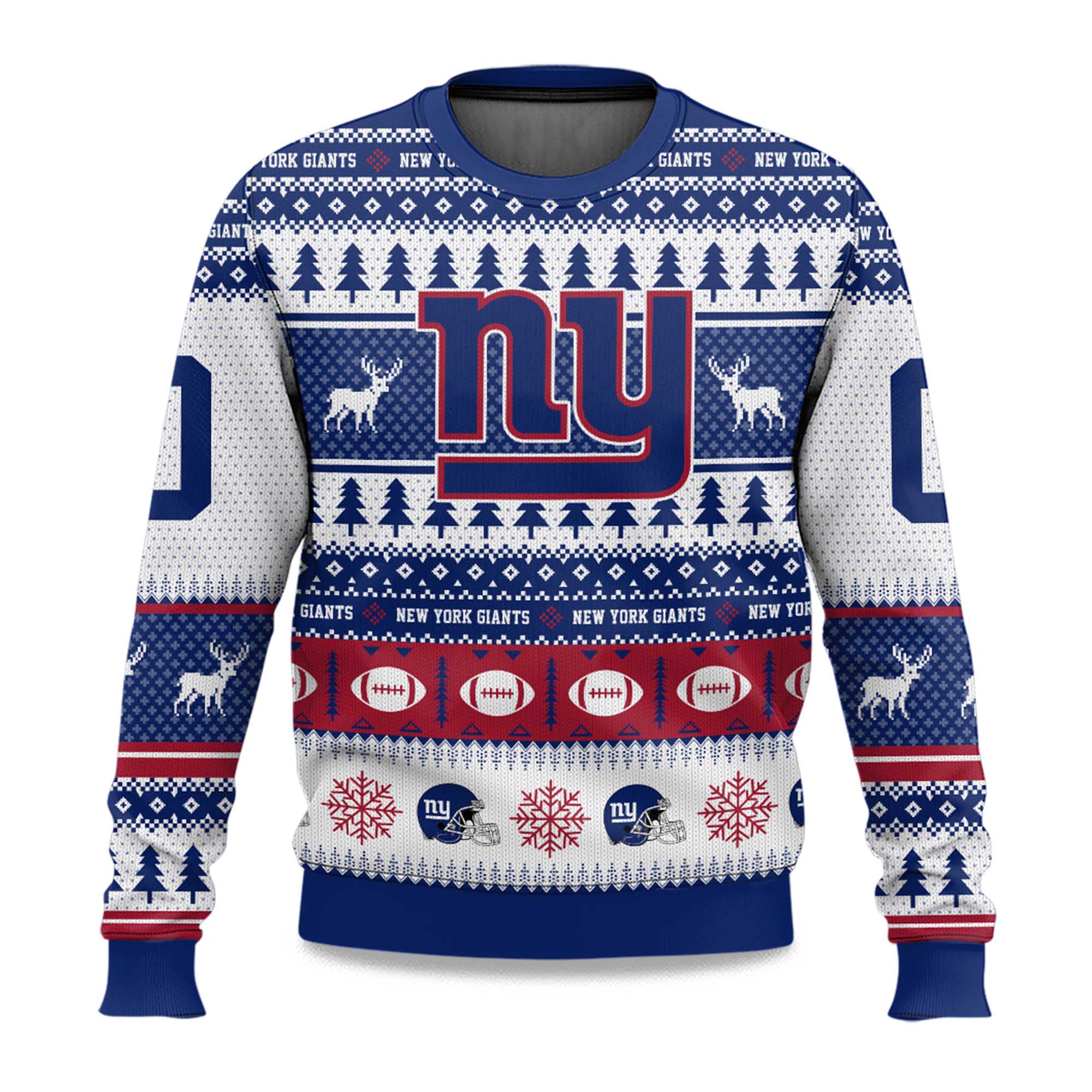 2025 Christmas Giants Personalized Ugly Sweater