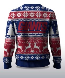 Alternative view of 2025 Christmas Giants Reindeer Football Ugly Sweater