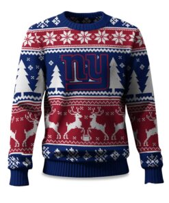 2025 Christmas Giants Reindeer Football Ugly Sweater