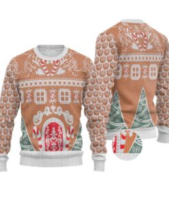 Alternative view of 2025 Christmas Gingerbread House Ugly Christmas Sweater  